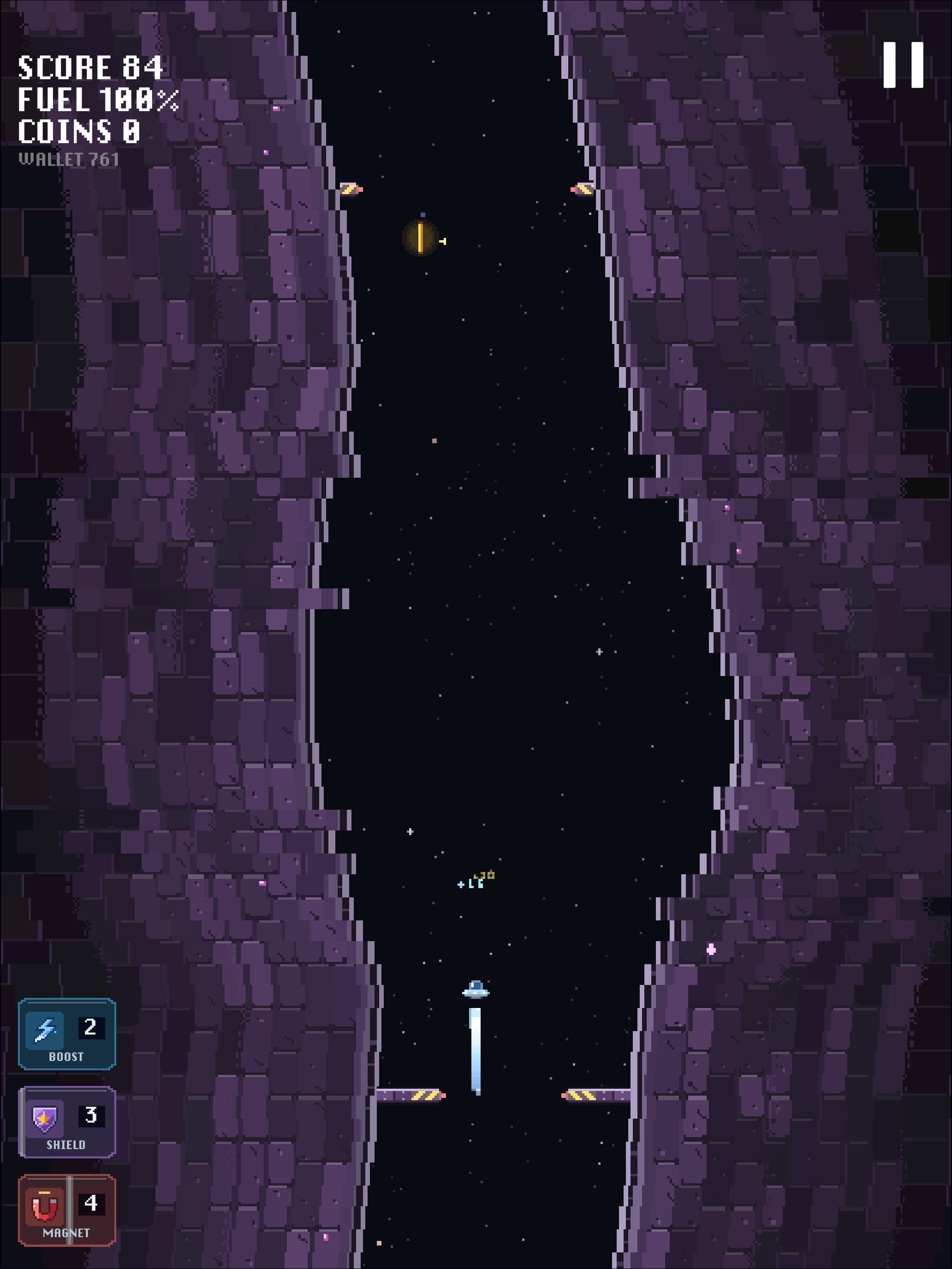The rocket flying a green-walled corridor deeper into the campaign
